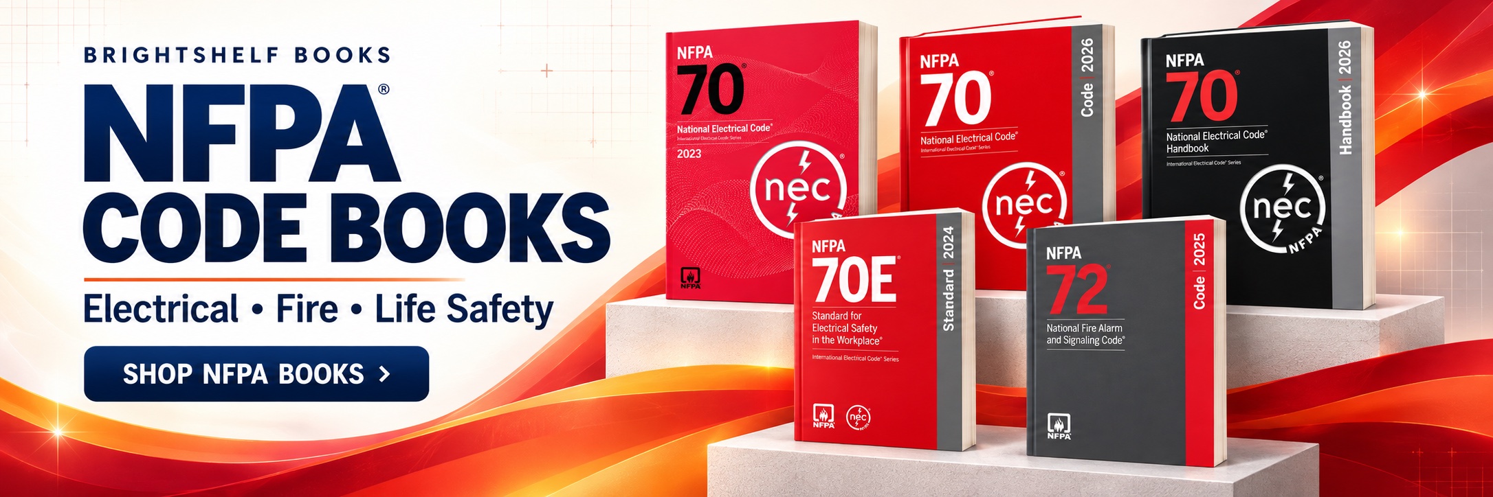 BrightShelf Books. NFPA Code Books. Electrical, Fire, Life Safety. Shop NFPA books.