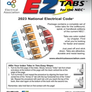 2023 NEC EZ Tabs — Electrical Code Index Tabs — cover