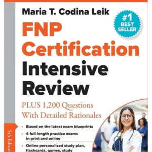 FNP Certification Intensive Review — 5th Edition by Maria T. Codina Leik — cover
