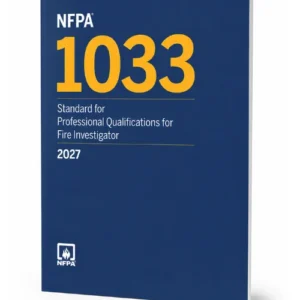 2022 NFPA 1033 — Standard for Professional Qualifications for Fire Investigator, Paperback — cover