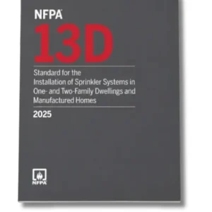 2025 NFPA 13D — Standard for the Installation of Sprinkler Systems in One- and Two-Family Dwellings and Manufactured Homes, Paperback — cover