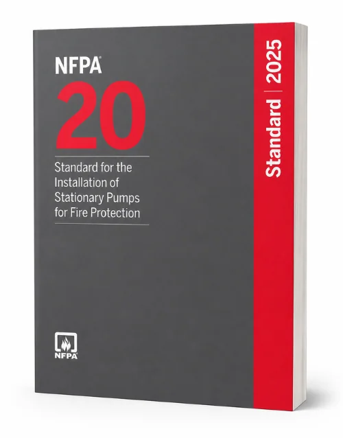 2025 NFPA 20 — Standard for the Installation of Stationary Pumps for Fire Protection, Paperback — cover