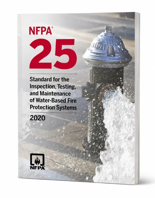 2020 NFPA 25 — Standard for the Inspection, Testing, and Maintenance of Water-Based Fire Protection Systems, Paperback — cover