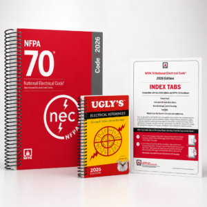 2026 NEC National Electrical Code — Spiral-bound + Ugly’s Electrical References 2026 + Index Tabs — cover