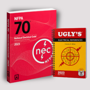2023 NEC National Electrical Code — Paperback + Ugly’s Electrical References 2023 — cover