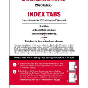 2020 NEC Index Tabs — National Electrical Code Accessory — cover